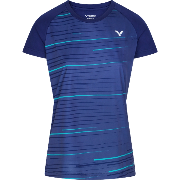 VICTOR WOMEN T-Shirt T-34100 B Blue 2023 - Badminton Shop Franken