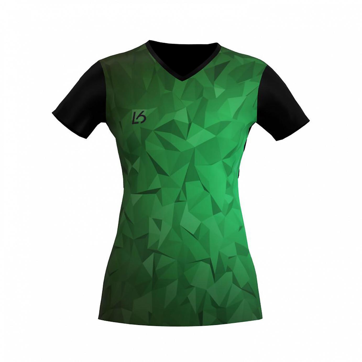 L6 V-Neck Trikot Women - Polygon Green