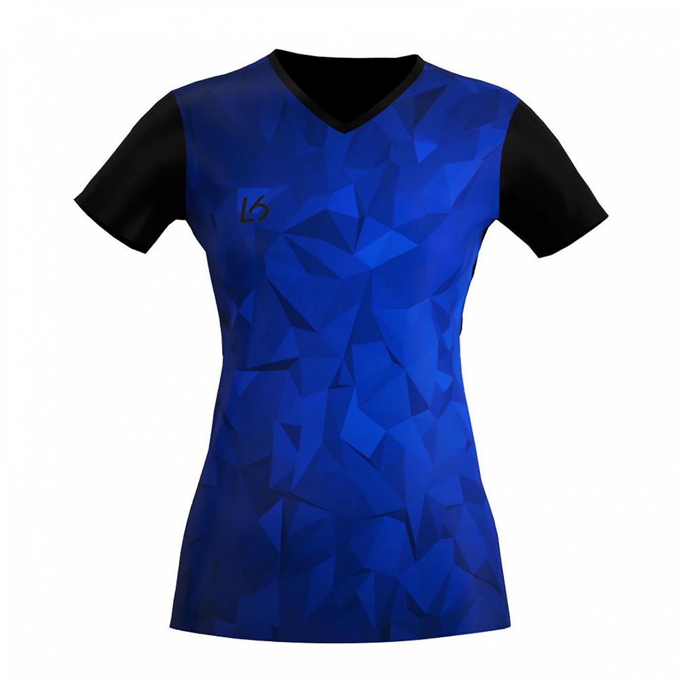 L6 V-Neck Trikot Women - Polygon Blue