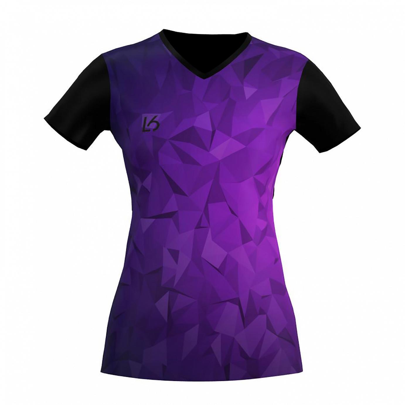 L6 V-Neck Trikot Women - Polygon Purple - Badminton Shop Franken