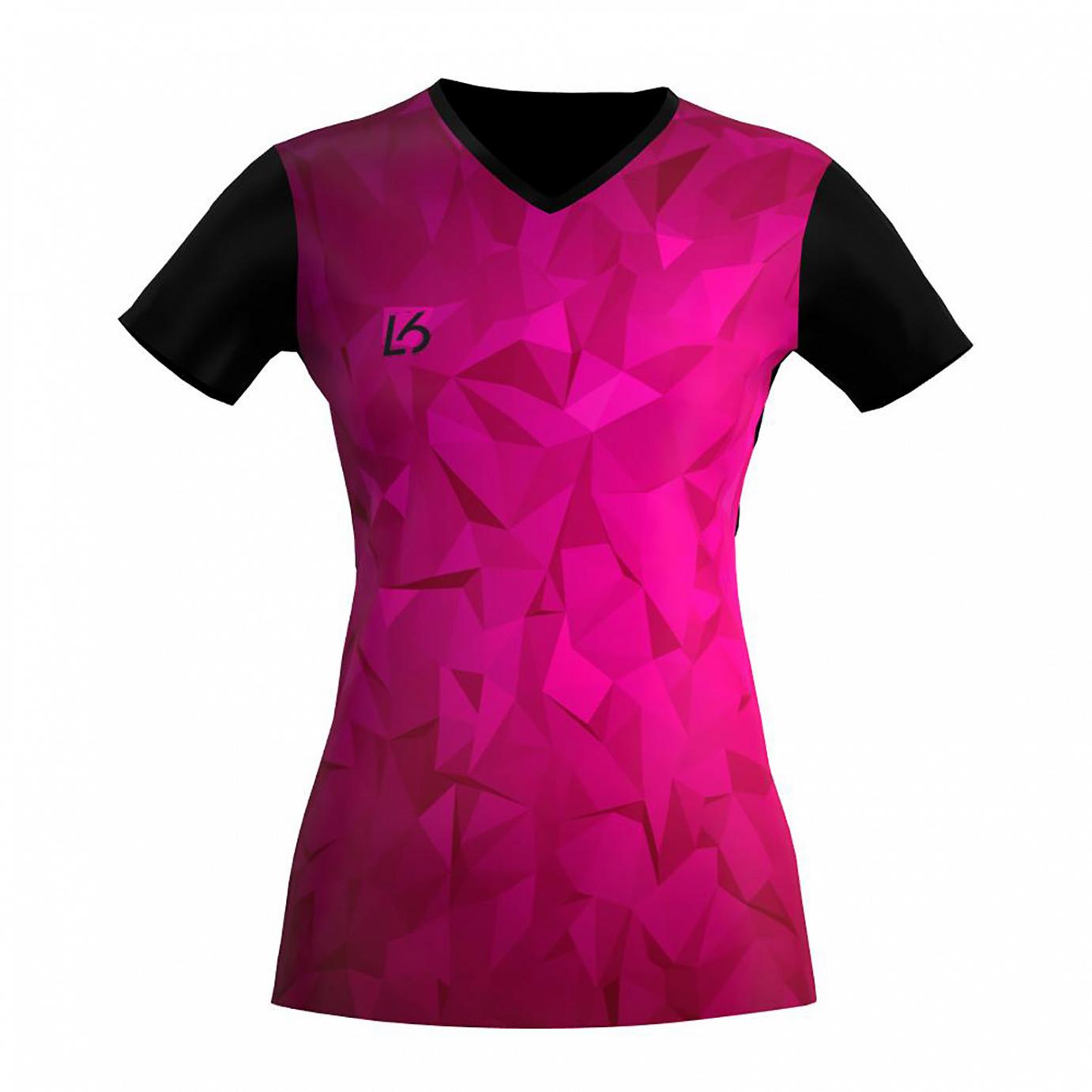 L6 V-Neck Trikot Women - Polygon Pink