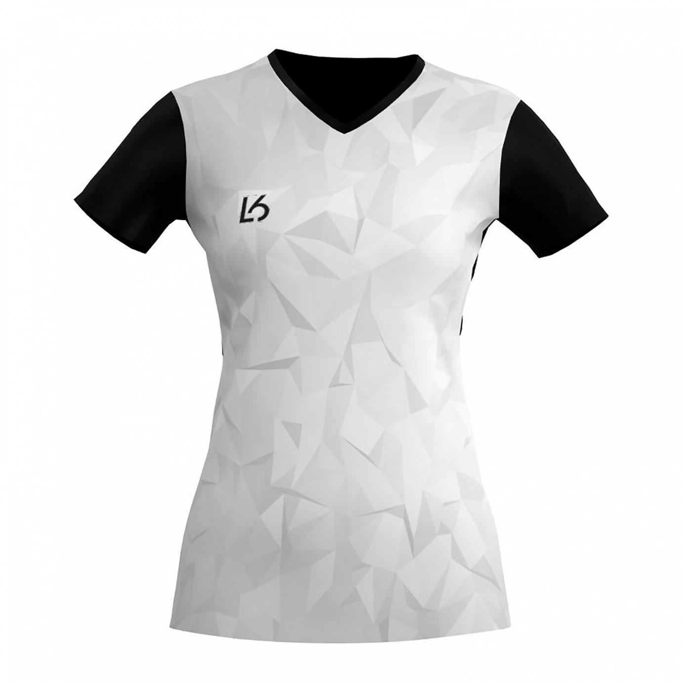 L6 V-Neck Trikot Women - Polygon White - Badminton Shop Franken