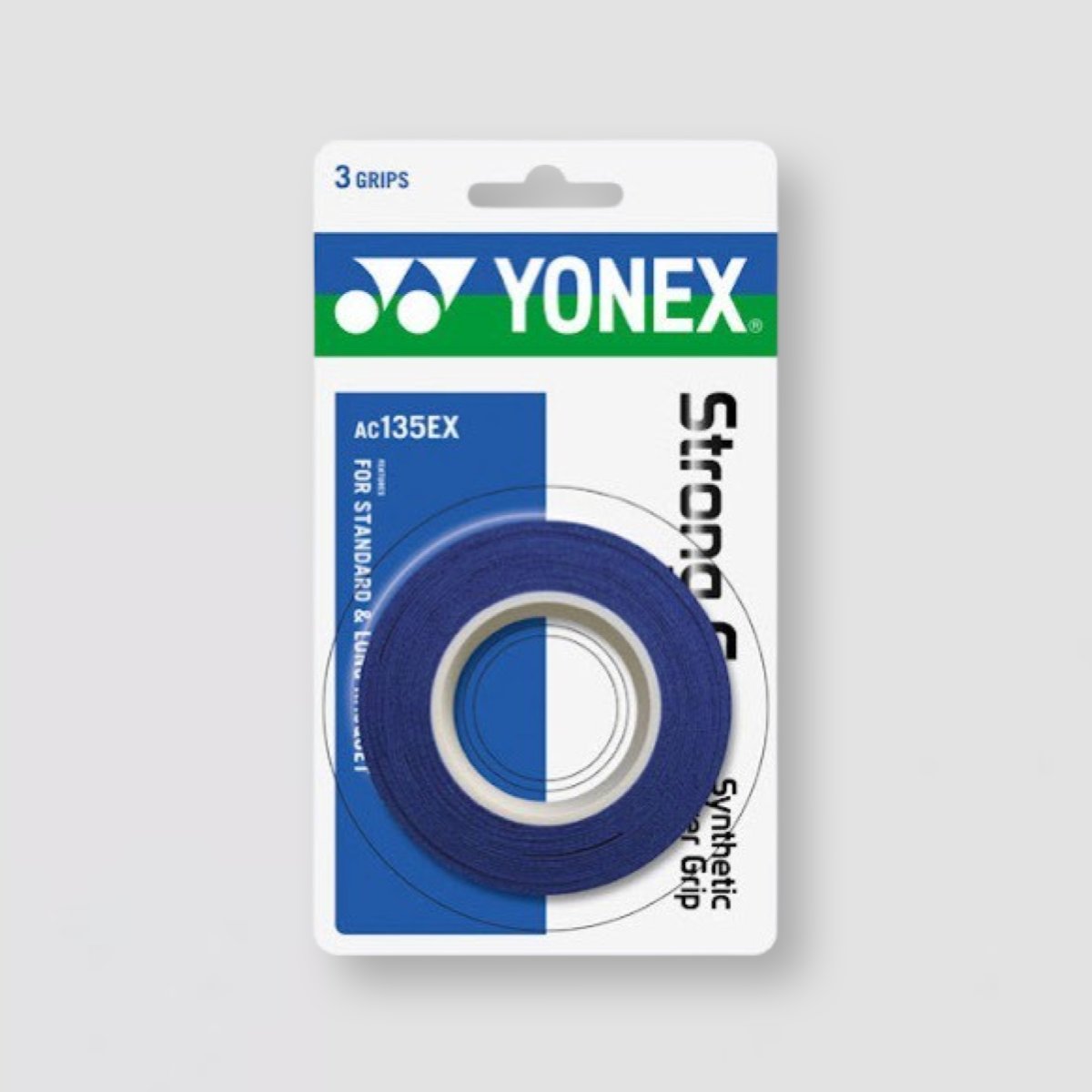 YONEX Strong Grap AC135EX Oriental Blue (3 Pack)